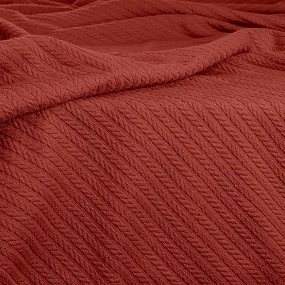 Покрывало 240х260 Сinnamon Knitted Braid COSAS корица Покрывало 240х260 Сinnamon Knitted Braid COSAS корица