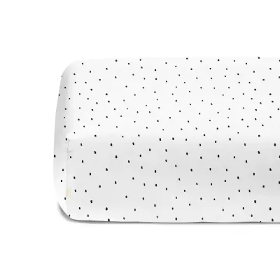Простынь на резинке COSAS Dots 160х200 см Черно-белый Простынь на резинке COSAS Dots 160х200 см Черно-белый