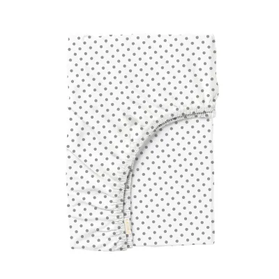 Простыня на резинке 80х160 см GREY DOTS COSAS белый