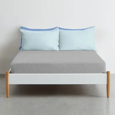 Простирадло на резинці 80х160 см GREY DOTS CS1 COSAS Сірий