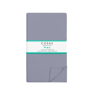Простирадло на резинці 80х160 см STORMY COSAS Стальний