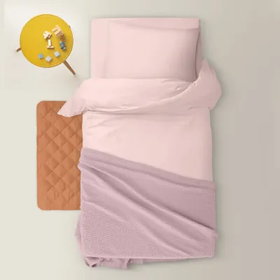 Покрывало COSAS Sakura Greek Waffle 75x95 см Розовый