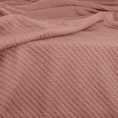 Покрывало COSAS Sakura Knitted Braid 75x95 см Розовый