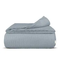 Покривало 75x95 Smoky Knitted Braid COSAS сірий