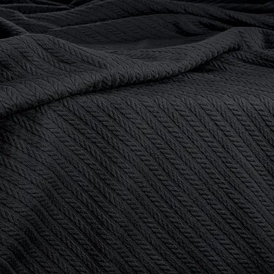 Покривало 75x95 Panther Knitted Braid COSAS чорний