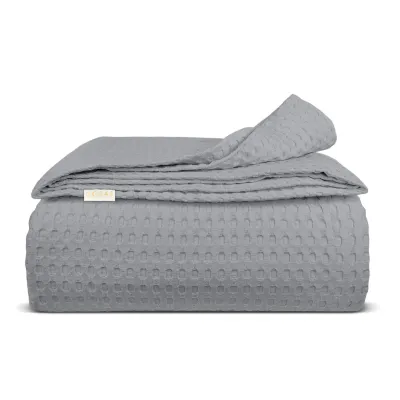 Покрывало 75x95 Smoky Waffle Weave COSAS серый Покрывало 75x95 Smoky Waffle Weave COSAS серый