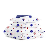 Полуторная постель с простыней на резинке Star America Dark Blue COSAS Синий 160х220 см