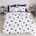 Євро постільна білизна Star America Dark Blue COSAS Синій 200х220 см