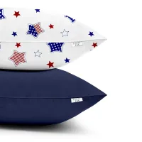 Набір наволочок COSAS STAR AMERICA DARK BLUE 50х70 см Синій/білий Набір наволочок COSAS STAR AMERICA DARK BLUE 50х70 см Синій/білий