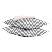Набор наволочки и простыни 3 шт ROSE ZIGZAG GREY COSAS серый Набор наволочки и простыни 3 шт ROSE ZIGZAG GREY COSAS серый