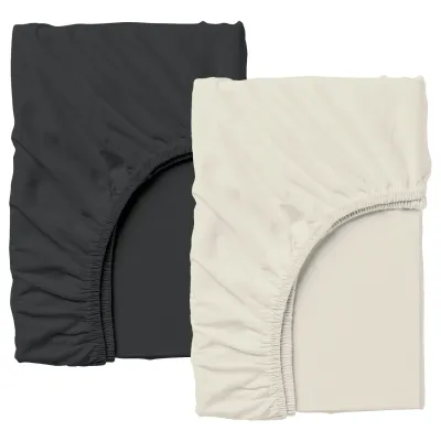 Набор Простыня на резинке 140х200 см BEIGE BLACK COSAS