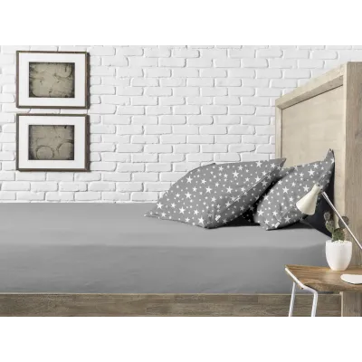 Набір наволочки і простирадло 3 шт STARFALL WHITE GREY GREY COSAS Сірий