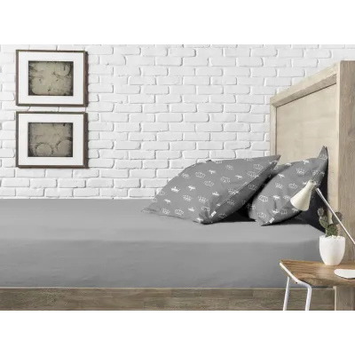 Набор наволочки и простыни 3 шт CROWN GREY GREY CS1 COSAS серый Набор наволочки и простыни 3 шт CROWN GREY GREY CS1 COSAS серый