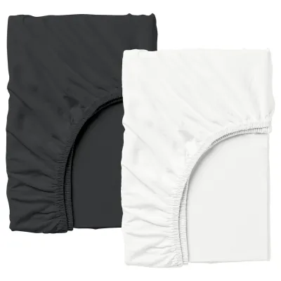 Набор простынь на резинке 90х200 см WHITE BLACK COSAS