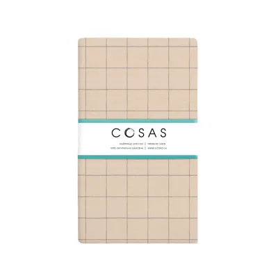 Простирадло на резинці 120х200 см BEIGE GEOMETRY COSAS Бежевий Простирадло на резинці 120х200 см BEIGE GEOMETRY COSAS Бежевий
