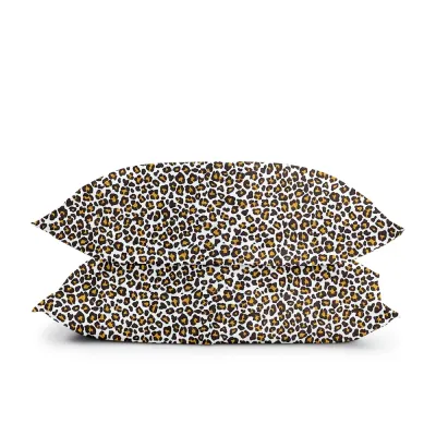 Полуторна постіль без простирадла Leopard COSAS Бежевий 160х220 см