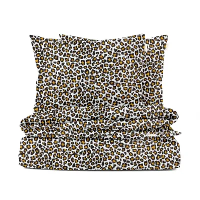 Полуторна постіль без простирадла Leopard COSAS Бежевий 160х220 см