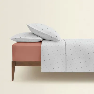 Євро постіль без простирадла Mini Dots CS1 COSAS сірий 200х220 см