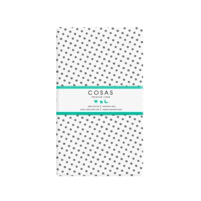 Простирадло на резинці 120х200 см MINI DOTS CS7 COSAS Білий