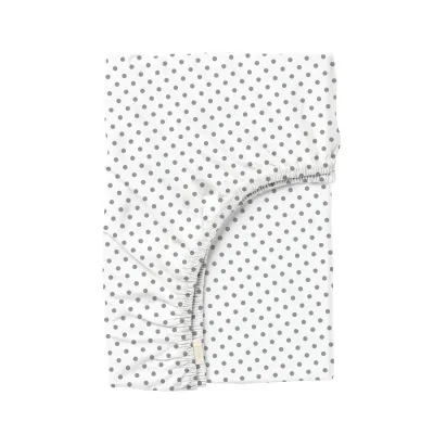 Простирадло на резинці 120х200 см MINI DOTS CS7 COSAS Білий