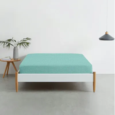 Простыня на резинке 120х200 см MINI DOTS CS8 COSAS мятный