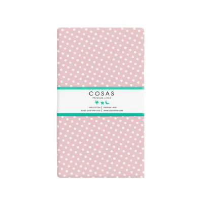 Простирадло на резинці 120х200 см MINI DOTS CS9 COSAS Рожевий