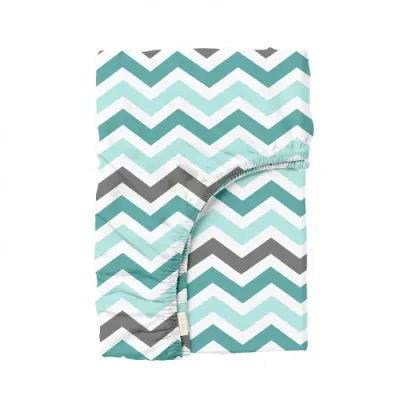 Простыня на резинке 120х200 см ZIGZAG CS5 COSAS Мятный