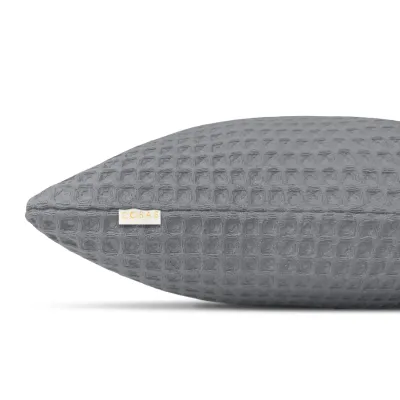 Наволочка COSAS Shadow Greek Waffle 45х45 см Графіт