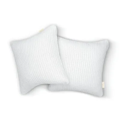 Наволочка COSAS Snow Knitted Braid 45х45 см Белый