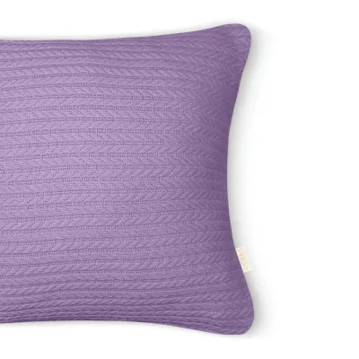 Наволочка 45х45 см Lavander Knitted Braid COSAS Наволочка 45х45 см Lavander Knitted Braid COSAS