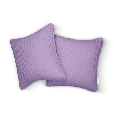 Наволочка 50х50 см Lavander Knitted Braid COSAS