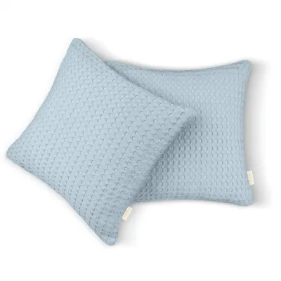 Наволочка COSAS Wave Waffle Weave 45х45 см Лазуровий
