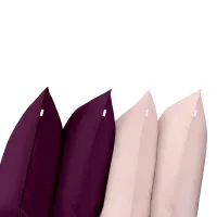 Набор наволочек COSAS DARK CHERRY & ROSE SET 50х70 см 4 шт Вишневый/Розовый