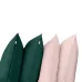 Набор наволочек COSAS DARK GREEN & ROSE SET 50х70 см 4 шт Зеленый/Розовый
