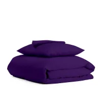 Дитяча постільна білизна в ліжечко Dark Plum COSAS Фіолетовий 110х140 см