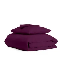 Подростковое постельное белье Dark Cherry COSAS Марсала 160х220 см
