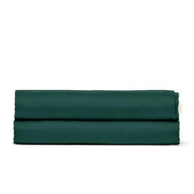 Подростковое постельное белье Dark Green COSAS Зеленый 160х220 см