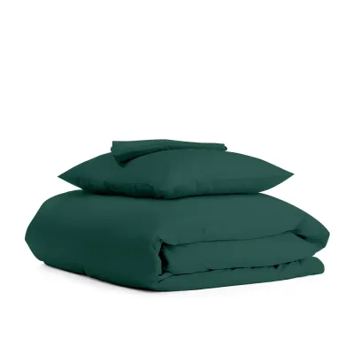 Подростковое постельное белье Dark Green COSAS Зеленый 160х220 см Подростковое постельное белье Dark Green COSAS Зеленый 160х220 см