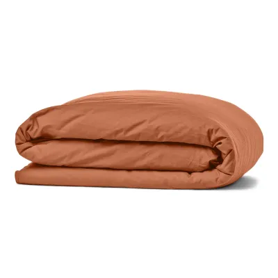 Полуторное постельное белье Amber CS2 COSAS Терракотовый 160х220 см
