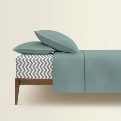 Полуторна постіль з простирадлом на гумці Agave CS6 COSAS Агава 160х220 см Полуторна постіль з простирадлом на гумці Agave CS6 COSAS Агава 160х220 см