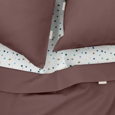Двуспальное постельное белье COSAS Mousse 180х220 см Разноцветный