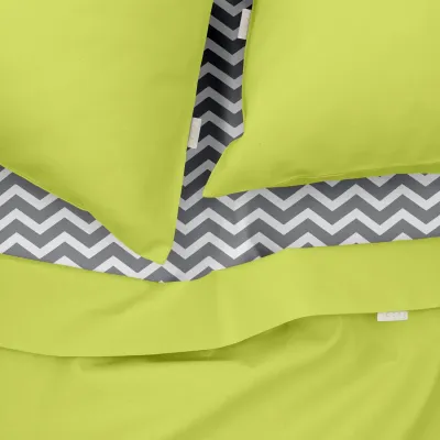 Сімейна постіль з простирадлом на гумці Lime CS4 COSAS Лайм 2х160х220 см