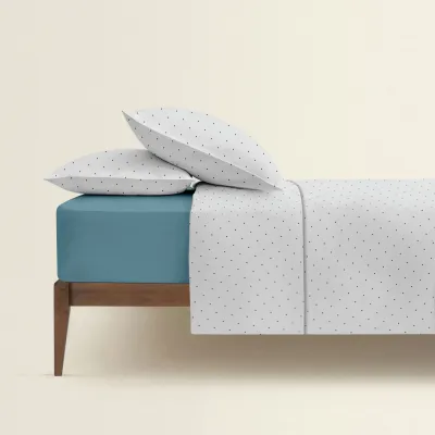 Полуторна постільна білизна Mini Dots CS7 COSAS сірий 160х220 см