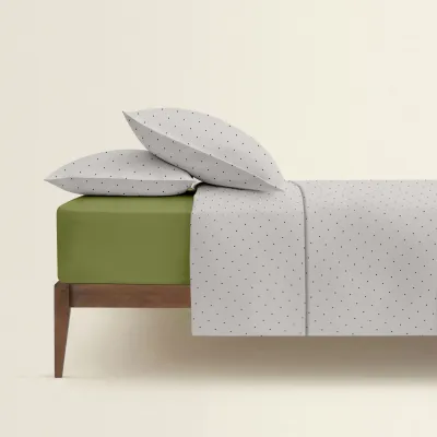 Двоспальна постільна білизна Mini Dots COSAS Бежевий 180х220 см Двоспальна постільна білизна Mini Dots COSAS Бежевий 180х220 см