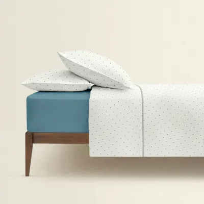 Євро постільна білизна Mini Dots CS17 COSAS Білий 200х220 см