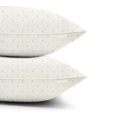 Євро постільна білизна Mini Dots CS17 COSAS Білий 200х220 см