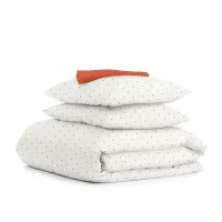 Сімейний комплект постільної білизни Mini Dots CS19 COSAS 2х160х220 см