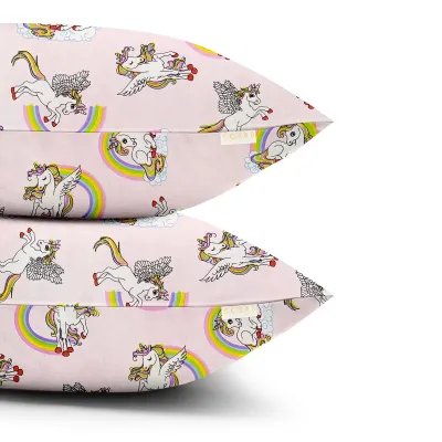 Набор наволочек COSAS RAINBOW UNICORN 40х60 см Розовый