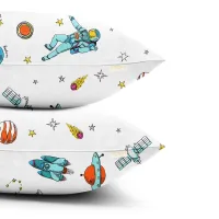 Набор наволочек COSAS SPACEMAN CS1 40х60 см Белый