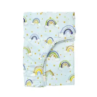 Простыня на резинке в детскую кроватку 60х120 см RAINBOW STAR BLUE COSAS Голубой